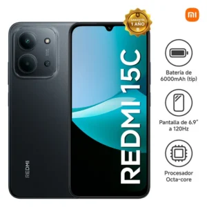 Celular Xiaomi Redmi 15C 256GB, 4GB RAM, cámara trasera 50MP